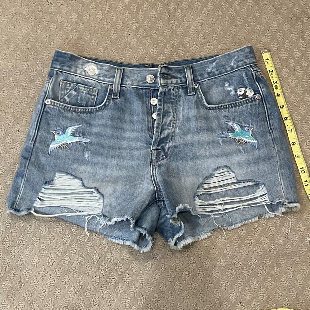 7 for All Mankind Monroe Cut Off Shorts Size 28